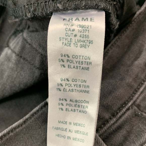 FRAME Black Cotton Blend Skinny Jeans - Picture 4 of 5